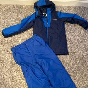 BOYS COLUMBIA JACKET AND SNOW PANTS